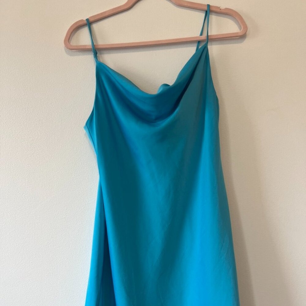 Blue Mini Slip Dress - Women's Medium